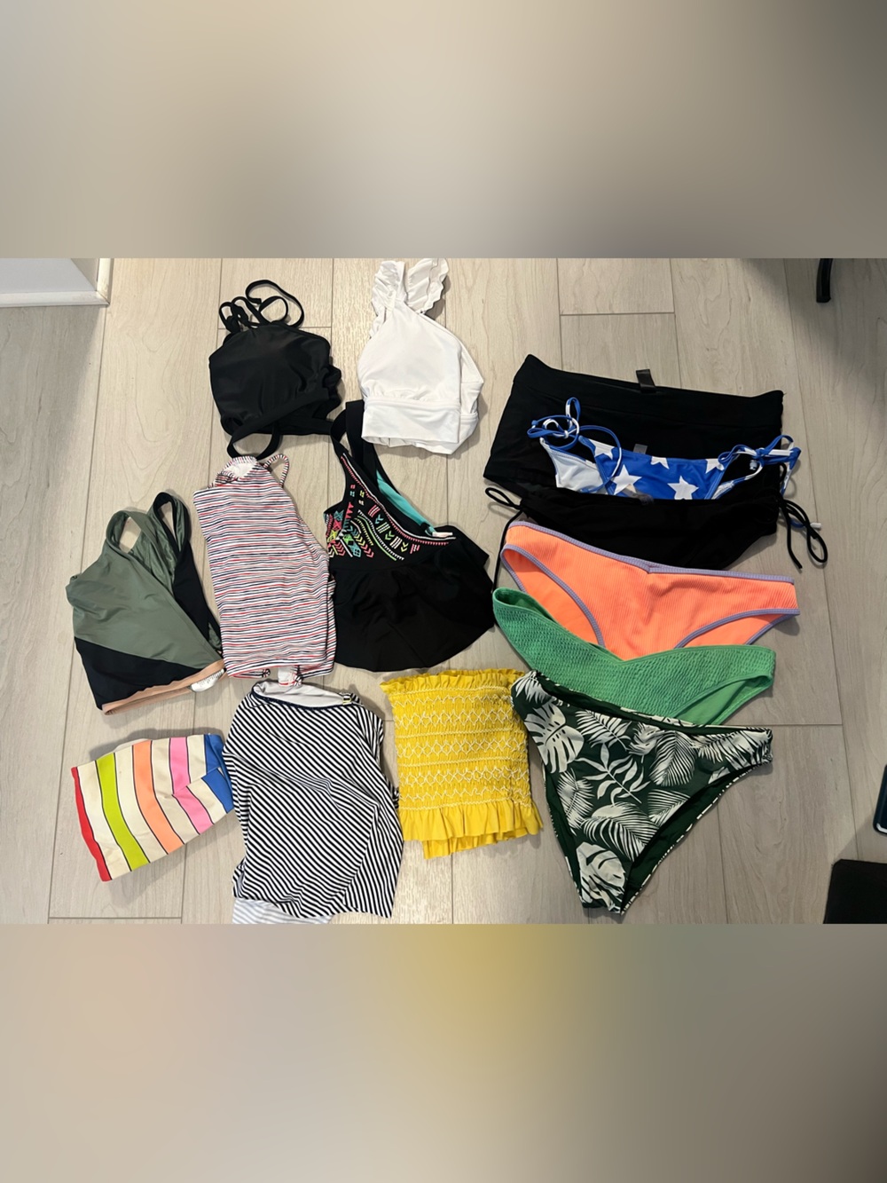 LOT OF Women's Bikini Bottoms & Tops - Colorful Assortment